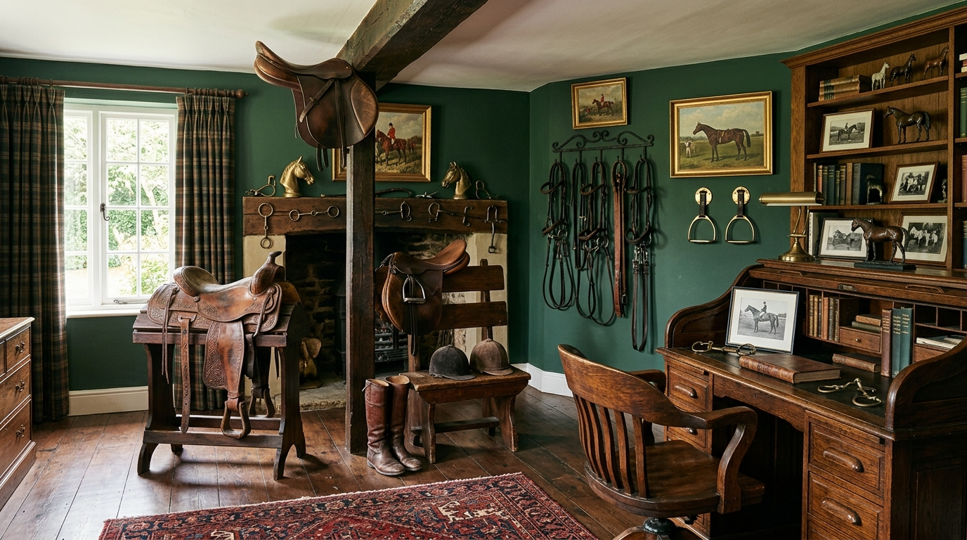 Add a vintage inspired mirror or frame for heritage character